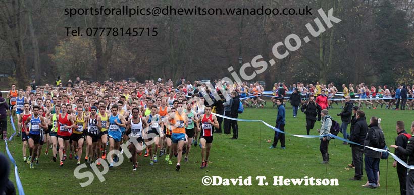 Senior men's European Cross Country Trials, Sefton Park, Liverpool. Photo: David T. Hewitson/Sports for All Pics